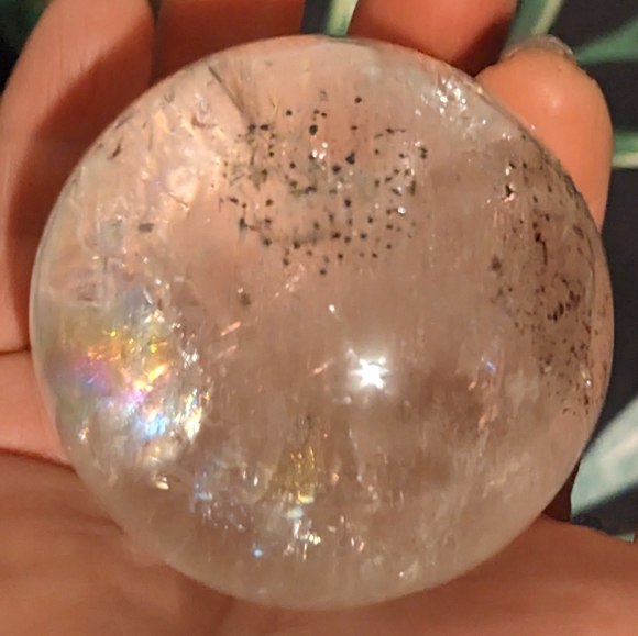 Beautiful rare crystal quartz ball w owl stand - Picture 5 of 10